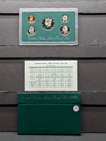 1998-S U.S. Mint Proof Set In OGP w/COA