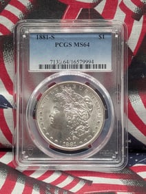 1881-S Morgan Dollar PCGS MS 64, 16579994