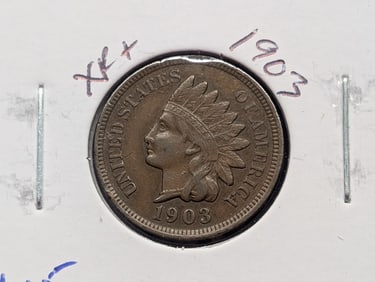 1903 Indian Head Cent - Liberty - w/ One Diamond