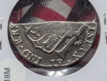 1776 Four Bit Coin from an 8 Reales Coin (COPY)