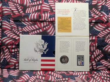 1993-S James Madison Bill of Rights 90% Silver Half Dollar in OGP