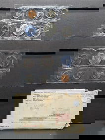 Two 1965-P U.S. Mint Uncirculated Sets In Flat Packs, Includes Two 40% Silver Kennedy Half Dollars