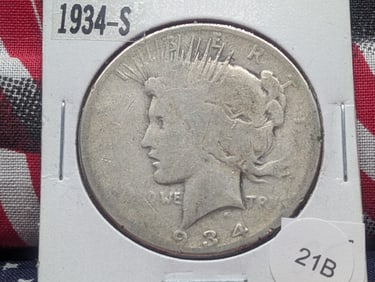 1934-S Peace Dollar