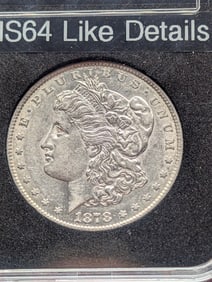 1878 Morgan, 7TF - 3rd Reverse, MS-64 Like Details