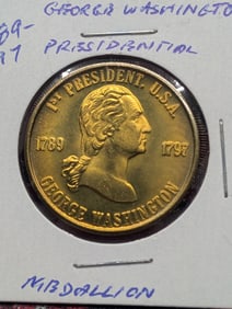 1789-1797 George Washington Presidential Medallion