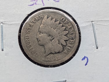 1862 CN Indian Head Cent - Civil War Era!