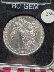 1881-S Morgan, MS-65 Like Details, BU GEM