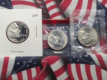 2005 P, D, & S Westward Journey Bison Nickels from Mint & Proof Sets
