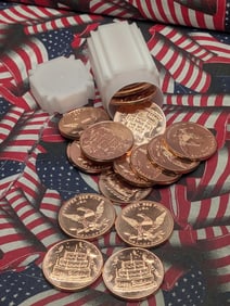 20 Copper Rounds Happy Birthday