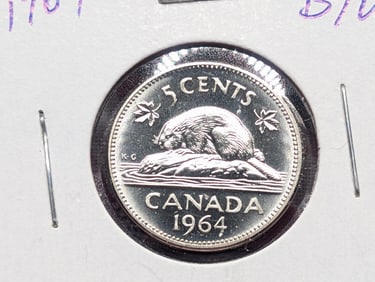 1964 Canadian Five Cents