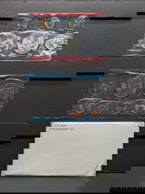 1974 P&D U.S. Mint Uncirculated Set In OGP, Includes Two IKE Dollars, & "S" Mint Mark Penny, 13 Coin