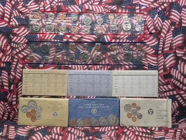 1990-P/D, 1991-P/D & 1992-P/D U.S. Unc. Mint Sets w/original Packaging! - (30 Coins)