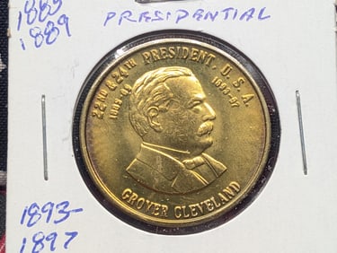 1885-1889 Grover Cleveland Presidential Medallion
