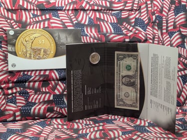 2015 Mohawk Ironworkers Coin & Currency Set with Enhanced Uncirculated Sacagawea Dollar