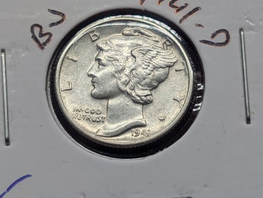 1941-D Silver Mercury Dime