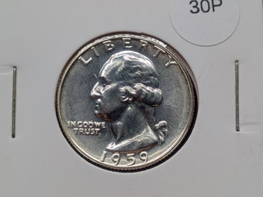1959 Proof Washington Quarter, Very Nice