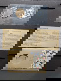 1975 Bicentennial First Day Cover w/Paul Revere Bicentennial Medal