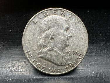 1954-D Franklin 90% Silver Half Dollar