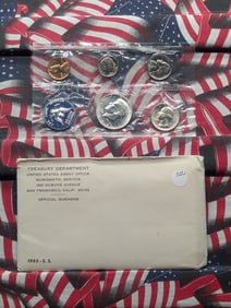 1965 U.S. Special Mint Set, in GOP, Includes 40% Silver Kennedy Half Dollar