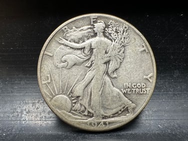 1941 Walking Liberty 90% Silver Half Dollar