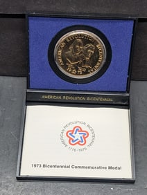 1973-P Samuel Adams & Patrick Henry American Revolution Bicentennial Commemorative Medal