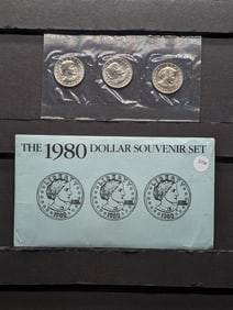 1980-P D&S Susan B. Anthony Souvenir Set In OGP