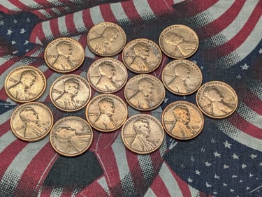 15, Teens, Lincoln Wheat Cents