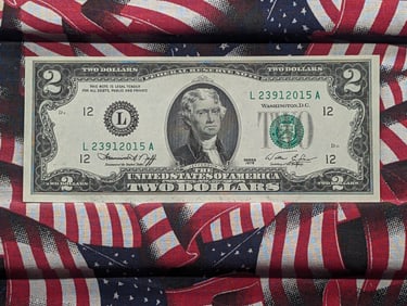 1976 UNC. U.S. $2 Dollar Note