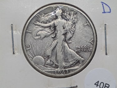 1943-D Walking Liberty Half Dollar