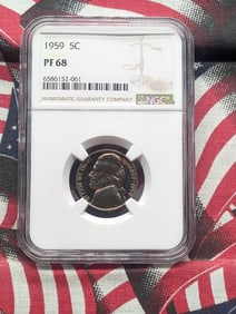 1959-P Jefferson Nickel NGC PF68
