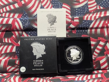 2023-S Peace Dollar 99.9% Silver, 0.859 Troy Ounce