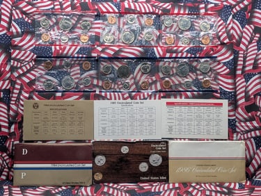 1984-P/D, 1985-P/D & 1986-P/D U.S. Mint Unc. Sets w/original Packaging! - (30 Coins)