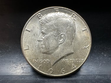 1964 Kennedy 90% Silver Half Dollar