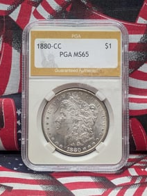 1880-CC Morgan Dollar PGA MS65