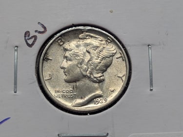 1939 Silver Mercury Dime