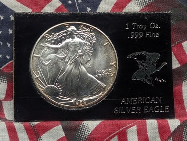 1988 American Silver Eagle 1 Troy Oz. .999 Fine Silver