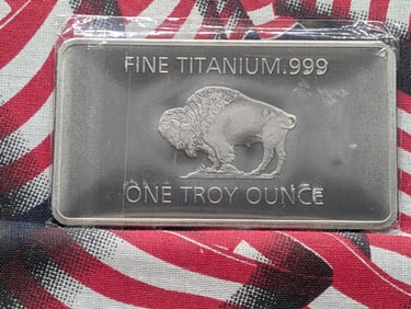 1 Ounce-.999 Pure Titanium-Buffalo Style, BU