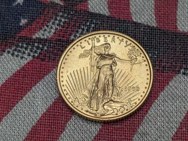 1998 Gold Eagle, 1/10 Oz, 0.9167 Fine, BU