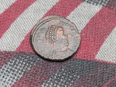 367-375 AD, EF Amazing Details, Ancient Roman Coin, Over 1,600 years old