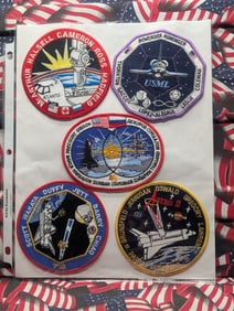 (5) Original (Crew Designed) NASA Patches All Mint