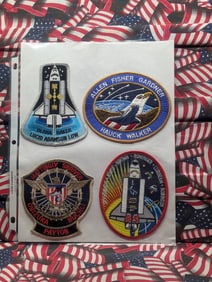 (4) Original (Crew Designed) NASA Patches All Mint