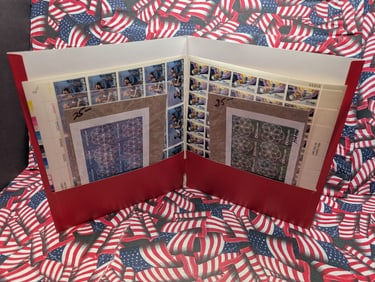 Folder with (4) Mint US Postage Sheets All MOGNH