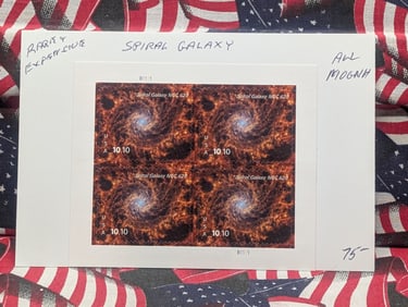 Sheet of Rare & Expansive US Stamps "Spiral Galaxy" All MOGNH