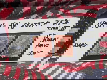 1894-1898 (2) Two Cent Washington Stamps Scott # 252 Type III Used