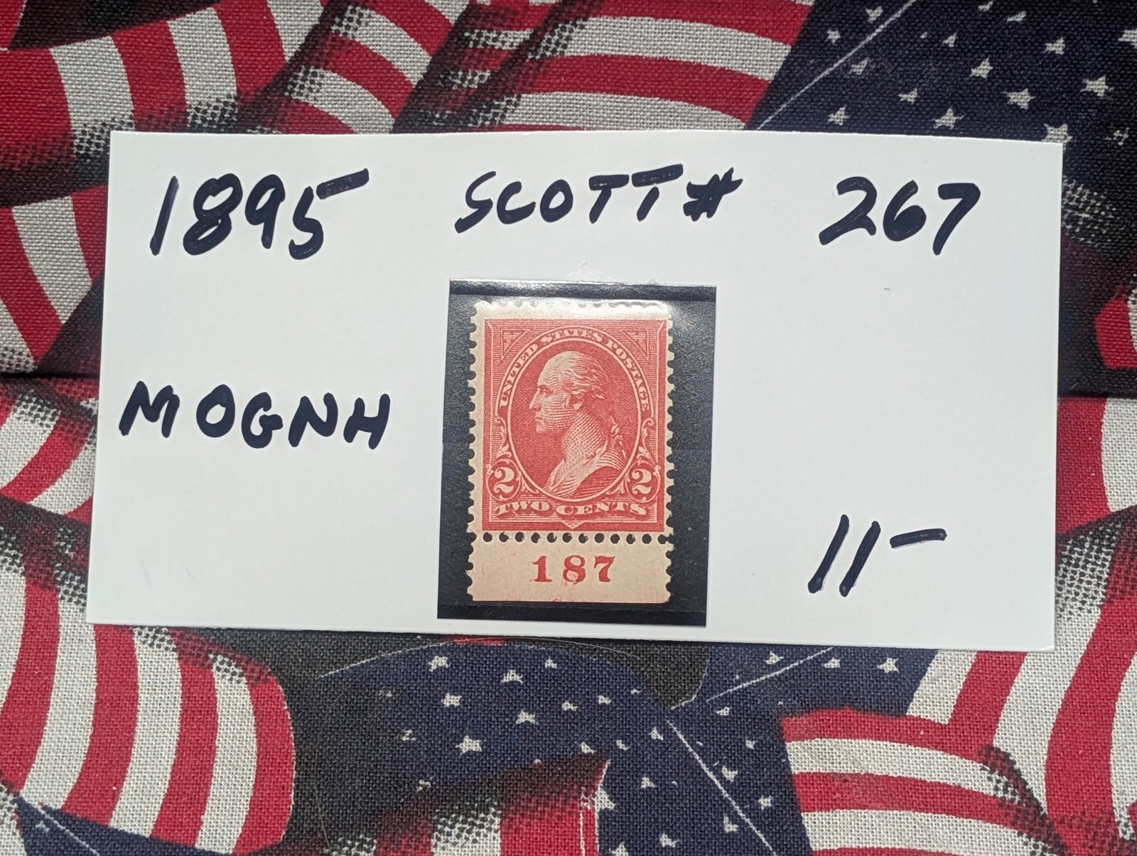 1895 Two Cent Washington Stamp Scott # 267 MOGNH (1 of 2)