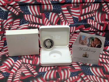 Limited Edition 28.28 Grams SOLID 9.25% SILVER 2011 PROOF Great Britain 5 Pounds Coin - William &