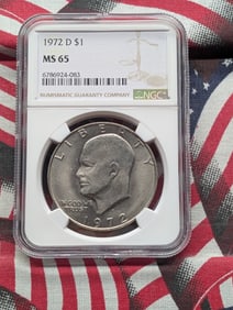 1972-D Eisenhower Dollar - NGC MS65