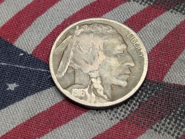 1916-D Indian Head Buffalo Nickel - FINE/VF