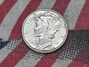 1939 Mercury Silver Dime - BU