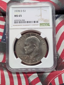 1978-D Eisenhower Dollar - NGC MS65
